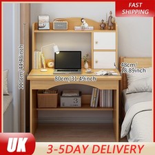Wooden computer desk - desk, study