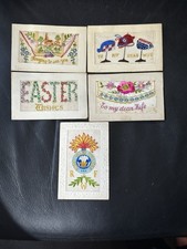 Lot of 5 Antique WW1 Silk