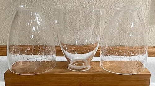 Bell shaped clear - shaped, glass