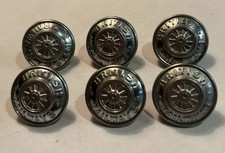 6 x British Railways Coat Buttons Made By Gaunt Of London