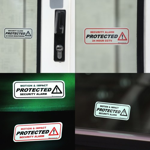 Window alarm stickers - x,