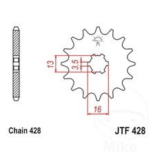 JT Front Sprocket 12 Tooth 428