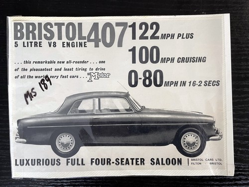 Bristol 407 original motor - original,