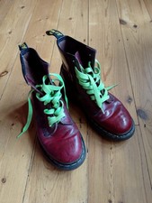 Doc Martens Cherry Red Leather 1460 8 Hole UK Size 4/37 