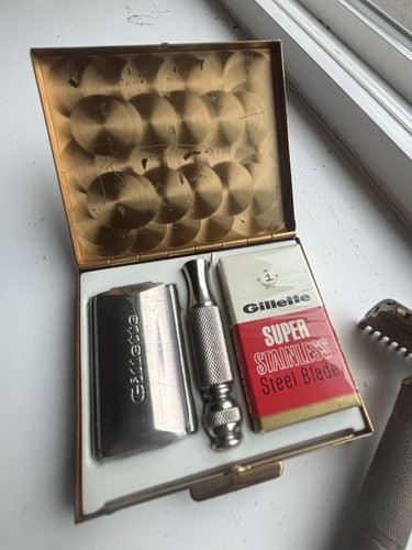 Antique gillette shaving razor - antique,