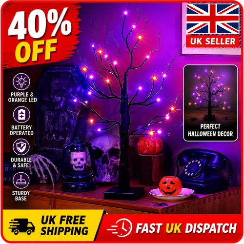 1pc led halloween birch - 1pc, 24