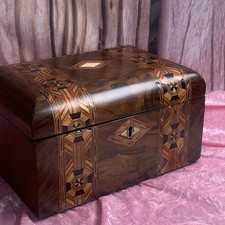 Victorian tunbridge ware box - ware,