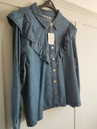 Women denim jacket shirt - tu,