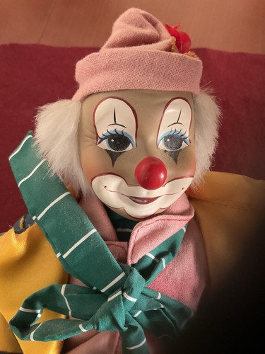 Porcelain clown doll inch - clown,