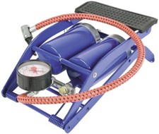 DOUBLE BARREL FOOT PUMP CAR