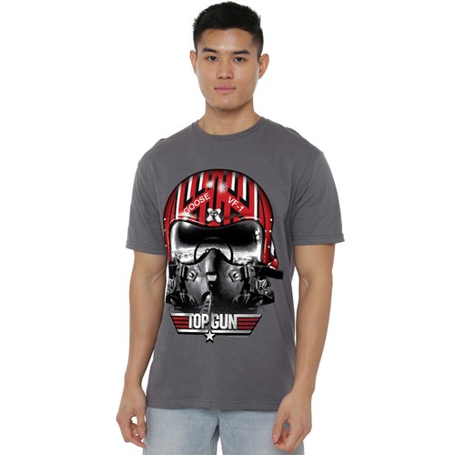 Top gun goose helmet shirt - gun,
