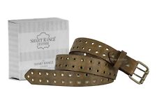 Unisex Leather Double Eyelet