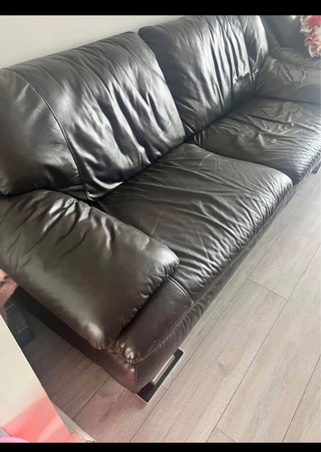 Brown leather seaters 2 - leather,