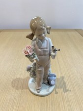 LLADRO Figurine 5217 Spring Girl With Watering Can. Lovely Item
