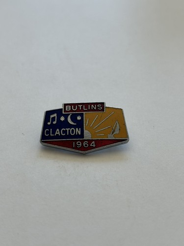 Vintage enamel butlins clacton - vintage,