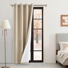 MIULEE Extra Thick Thermal Curtains Eyelet, Insulated Curtains, 1 Panel 52x96 in