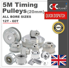 5M HTD Timing Pulley 5mm pitch 20mm Belt Width Smooth Idler Drive Spring Clamp