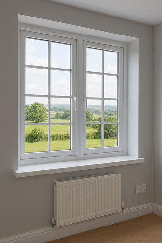 White upvc window sill cover - window,