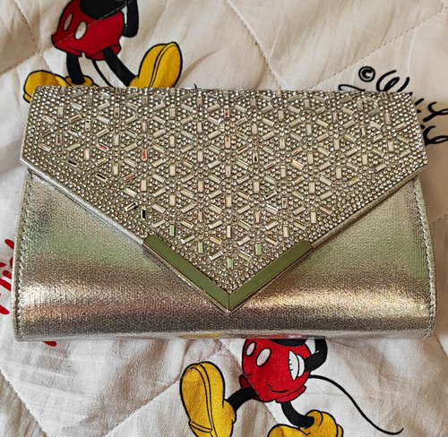 Quiz silver metallic beaded - silver,