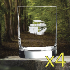 Pontoon whiskey glasses - pontoon, x4
