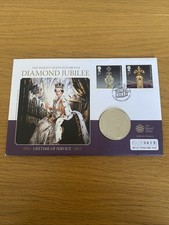 2012 Diamond Jubilee United Kingdom BU £5 Coin Cover