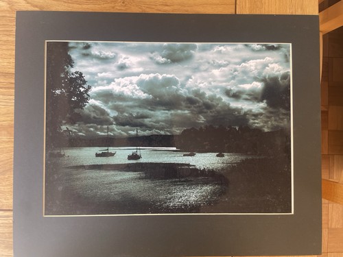 Fine art lake - fine, night