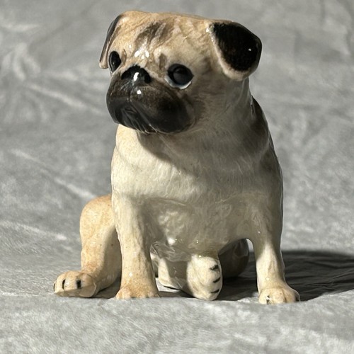 Scale porcelain pug dog - porcelain,