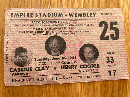 Boxing ticket stub - boxing,