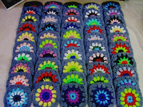 Hand crochet granny squares - granny,