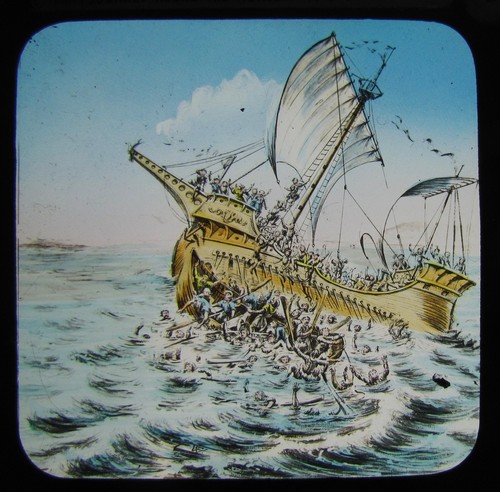 Glass magic lantern - slide, a