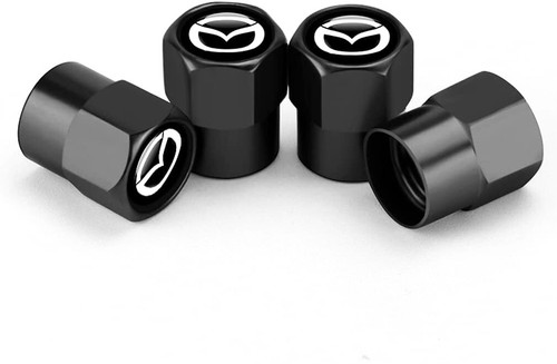 Black mazda wheel valve dust - wheel,