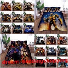 Transformers Bumblebee Duvet Cover Pillowcas Single Double King Bedding Set Gift