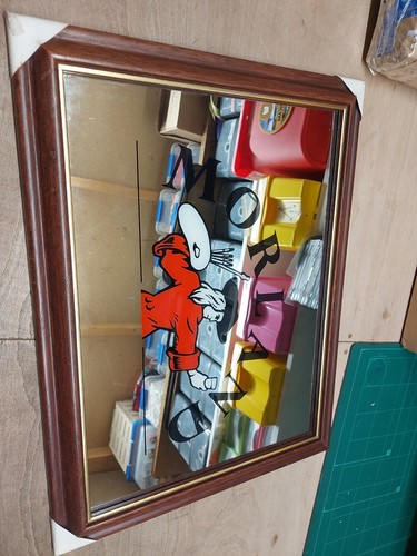 Vintage morland brewery mirror - vintage,