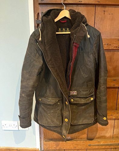 Barbour game parka wax - parka, cotton