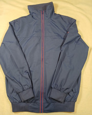 Musto Signature Womens Coat Size UK12 Blue Zip Through High Collar Outdoors