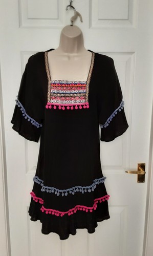 Black tunic dress - tunic, mini