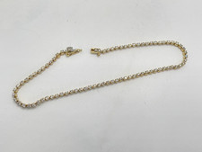 Vintage 14ct Gold 8" 1ct Diamond Tennis Bracelet. Goldmine Jewellers.