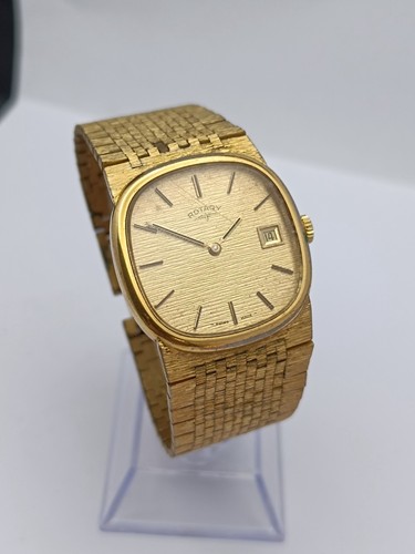 Rotary gold bark linen dial - bark,