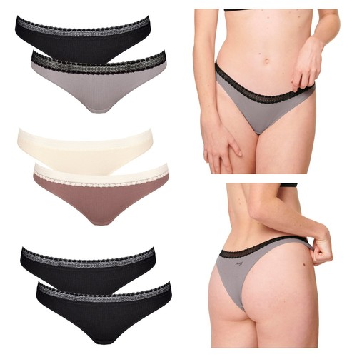 Sloggi ribbed brazil briefs - go,