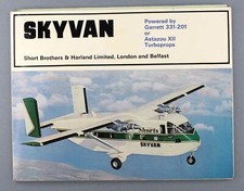 SHORT SKYVAN VINTAGE MANUFACTURERS SALES BROCHURE ASTAZOU X11 GARRETT 331-201