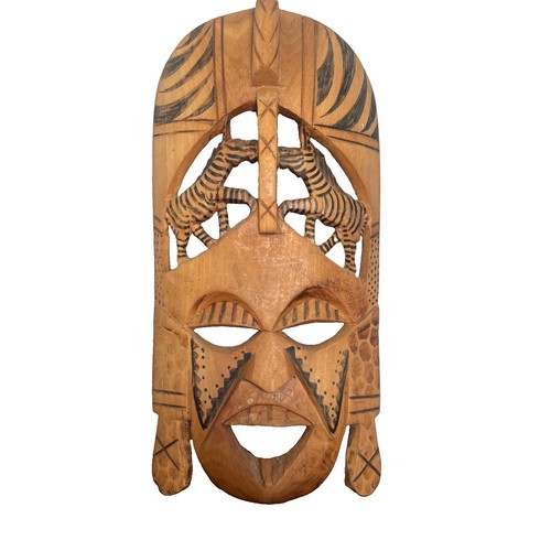 African tribal wooden - tribal, mask