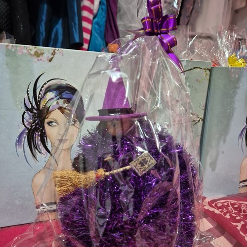 Halloween witch retro toilet - retro,