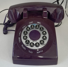 Next Retro Style Purple Push Button Corded Landline Telephone A63 G239