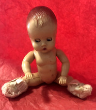 Tudor Rose Vintage Doll. Plastic, Sleeping Eyes 6" 1950's Made In England
