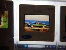 FORD ESCORT CABRIOLET GENUINE 35mm COLOUR PRESS SLIDE  03/1996 Geneva