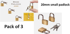 20mm Small Padlock 3 Pcs