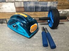 Ab Roller Wheel Set Dual Core Workout Equipment Home Gym Knee Pad Foam Grip