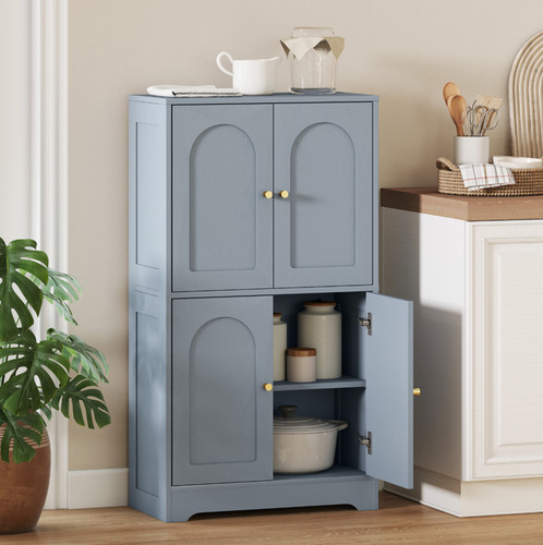 Kitchen pantry cupboard - cupboard, grey