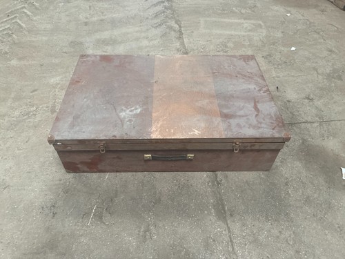Vintage large wooden toolbox - vintage,
