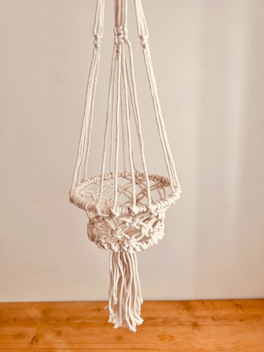 Macrame plant hanger - macrame, hanger,